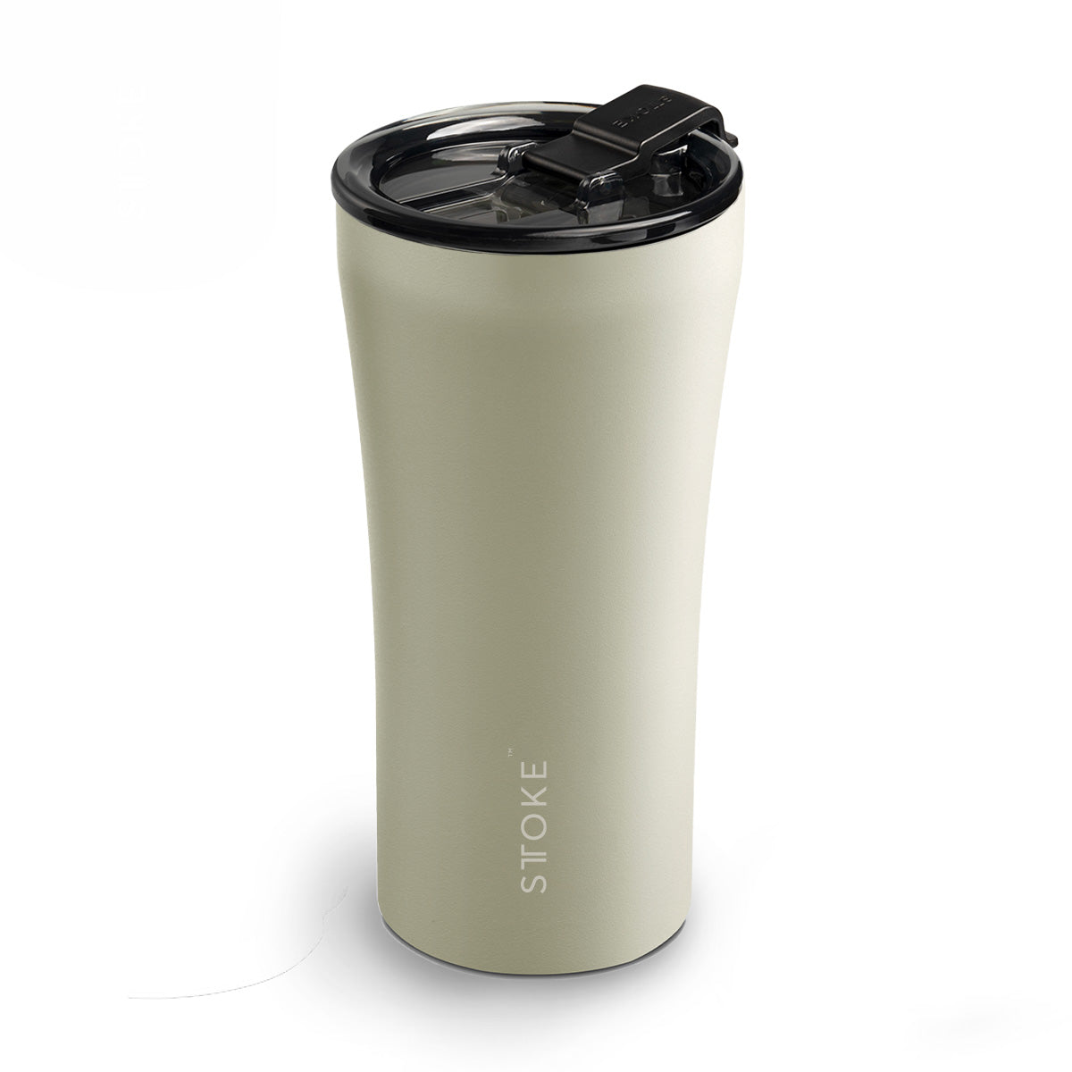 Mousse Taupe STTOKE Reusable Coffee Cups — 16oz