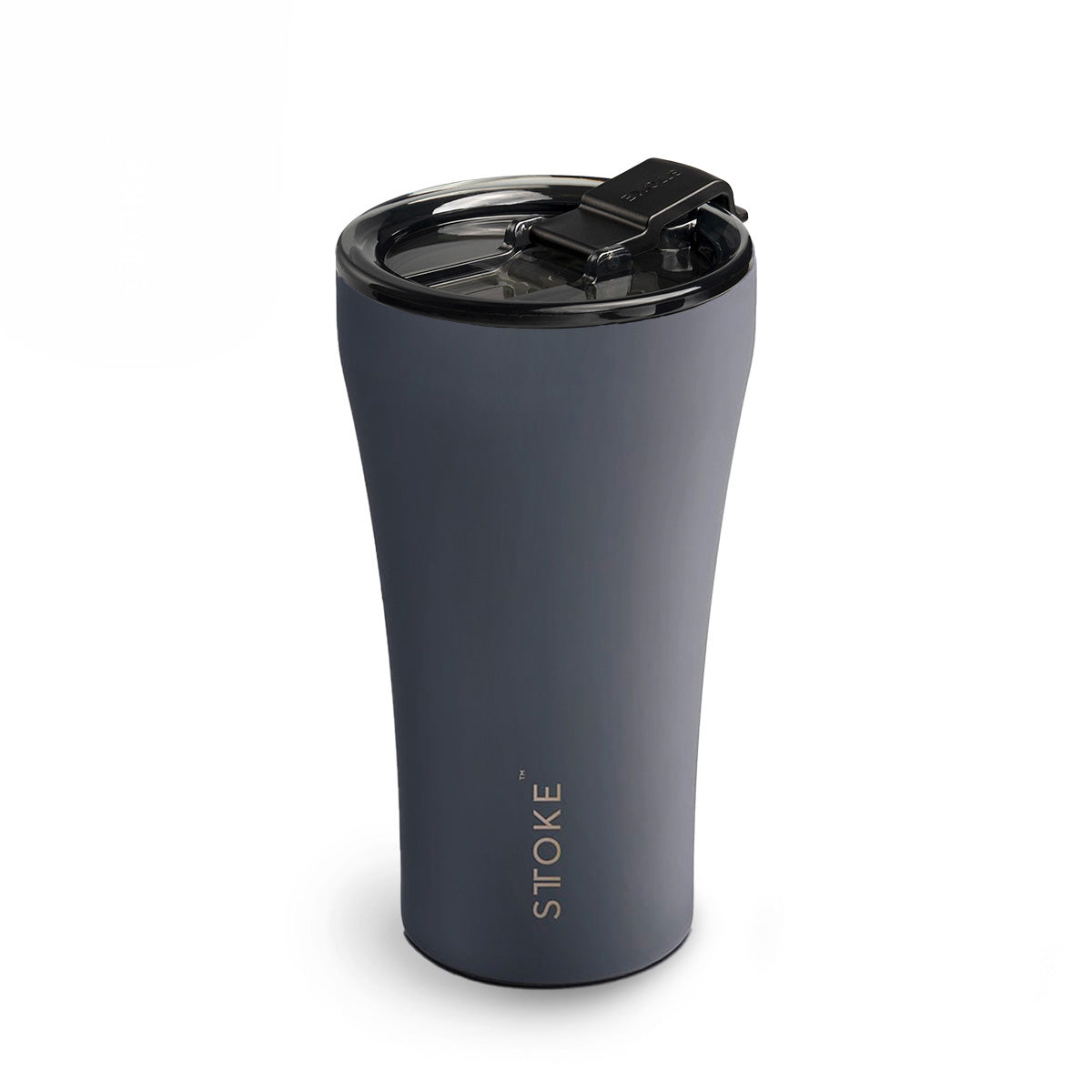 Slated Grey STTOKE Reusable Coffee Cups — 12oz