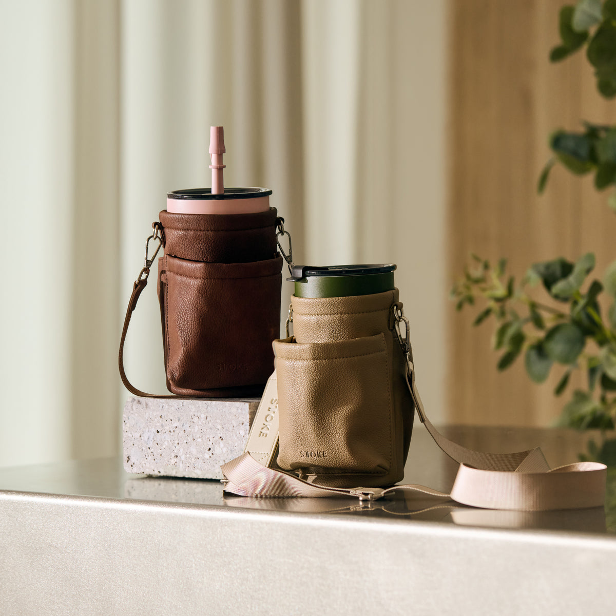 Kerrie Leather Bag - Taupe