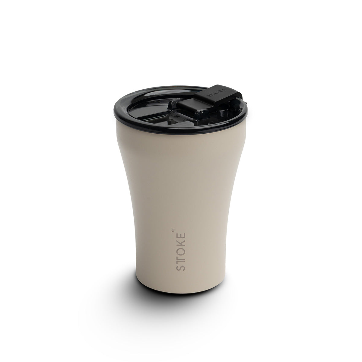 Mousse Taupe STTOKE Reusable Coffee Cups — 8oz
