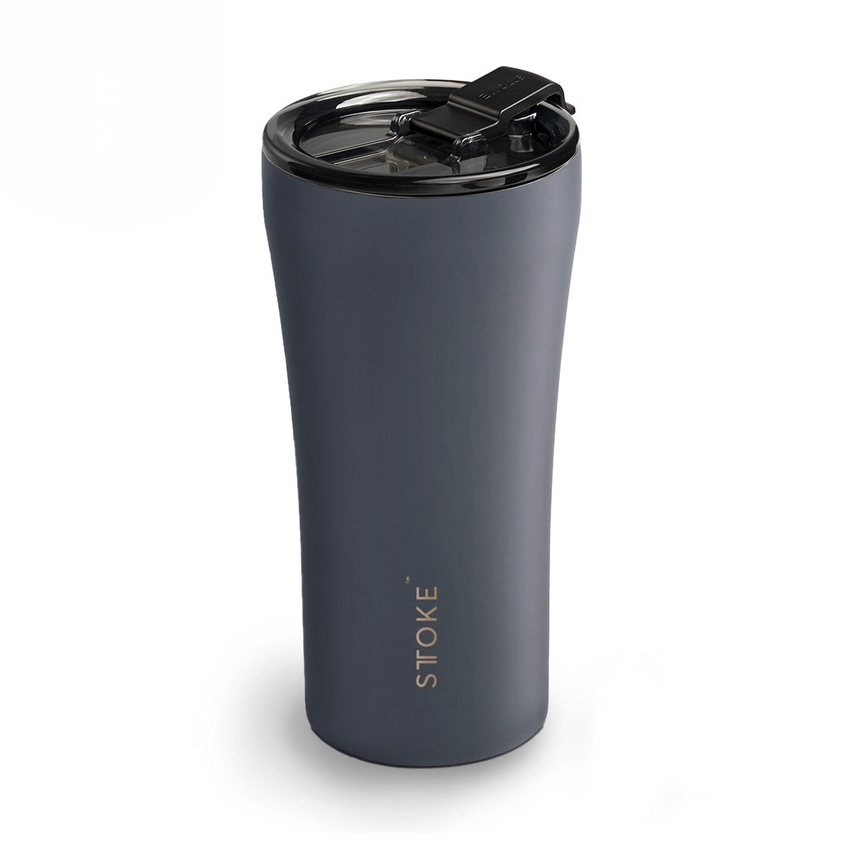 Slated Grey STTOKE Reusable Coffee Cups — 16oz